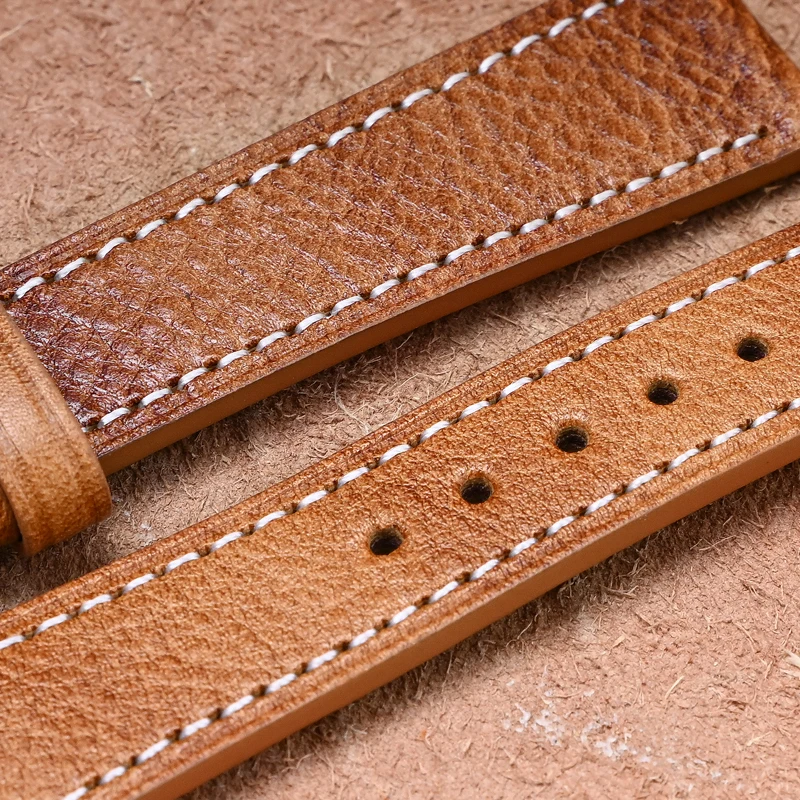 Retro Calf Leather Oil Wax Watchband Straps Quick Release 17mm 18mm 19mm 20mm 21mm 22mm Universal Wrist Band For Huawei GT5/4/3