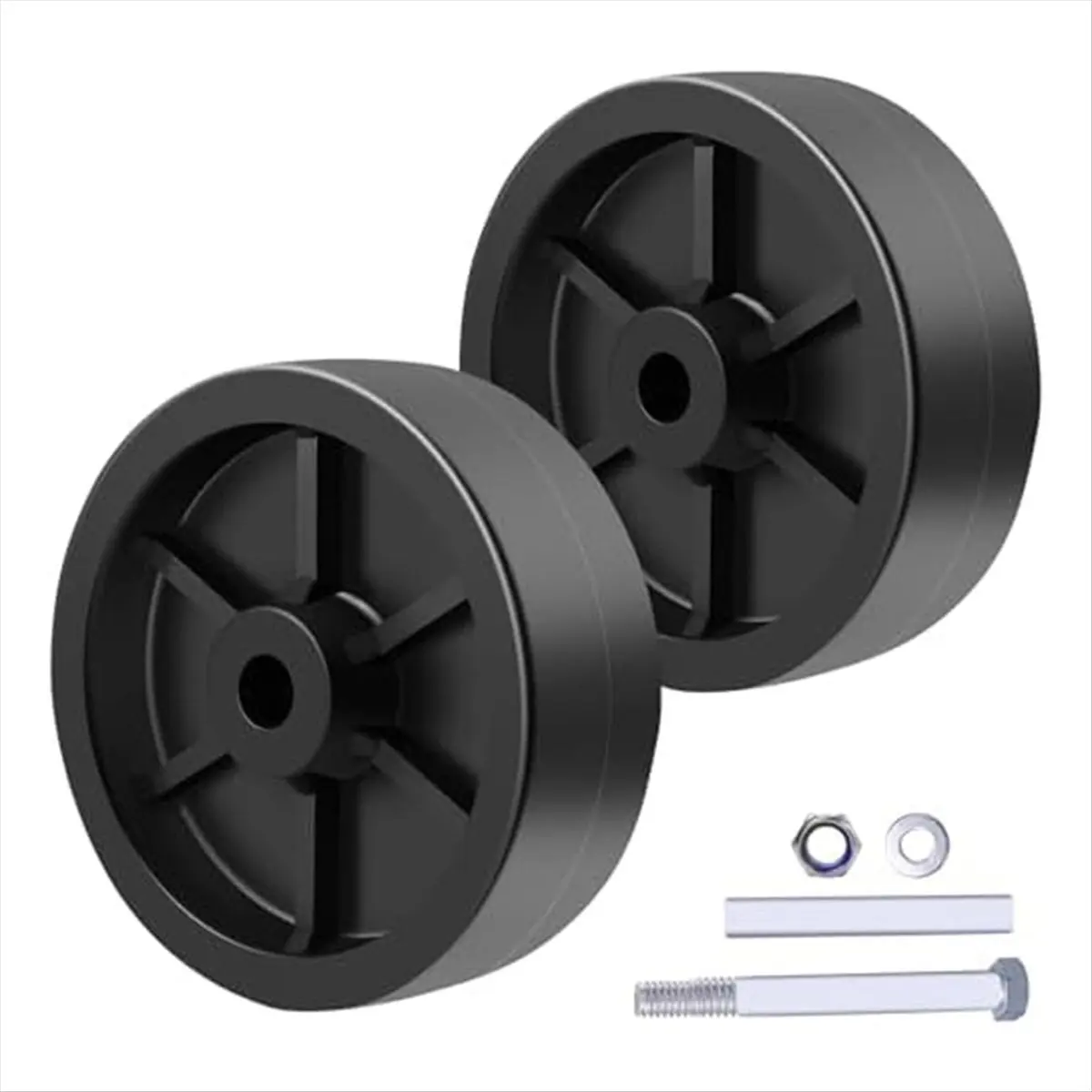 HITL 6Inch Trailer Jack Wheel Replacement Trailer Trailer Tongue Jack Wheel Hitch Utility Trailer Jack Replacement Parts 2pcs