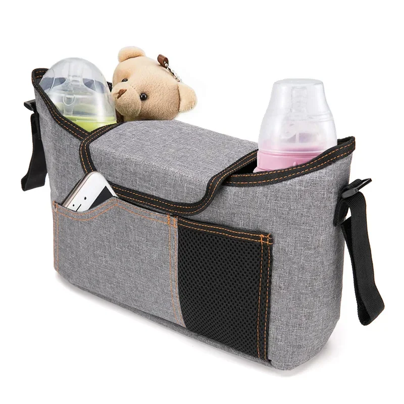 Baby Stroller Diaper bag Nappy Bag Stroller Hanging Organizer Mommy Shoulder Travel Waterproof Pram Buggy Cart Bottle Holder Bag