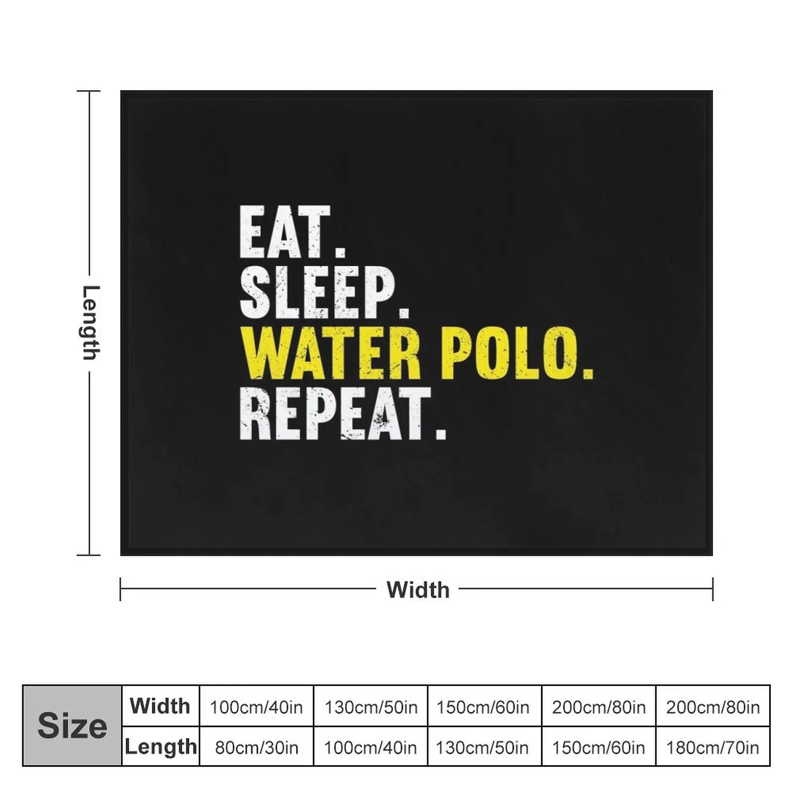 Water Polo Repeat Throw Blanket Sleeping Bag For Decorative Sofa Designers blankets ands Blankets