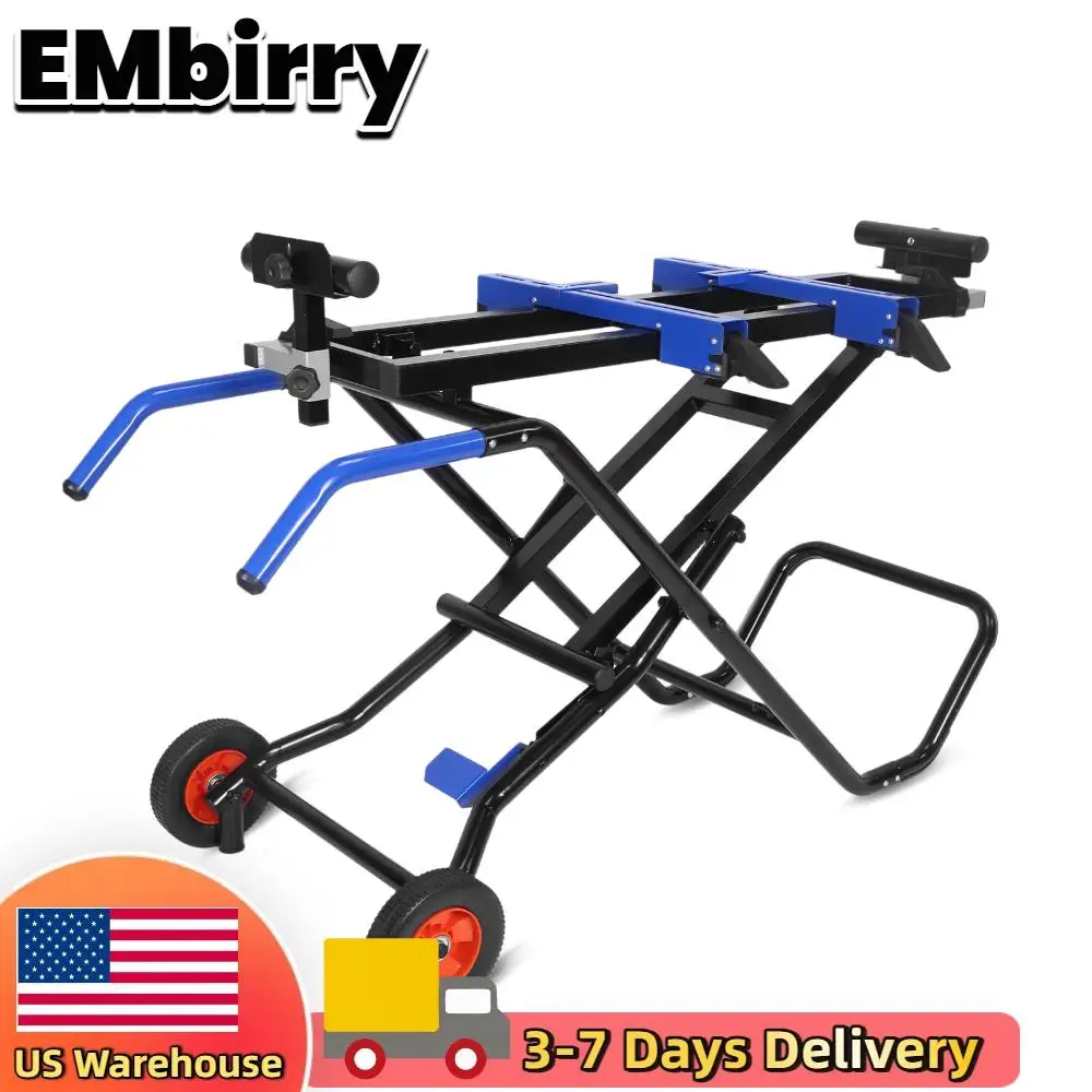 

Portable Table Saw Stand Adjustable Support Woodworking Table Mobile Stand Easy Storage Universal for Most Brands of Table Saws