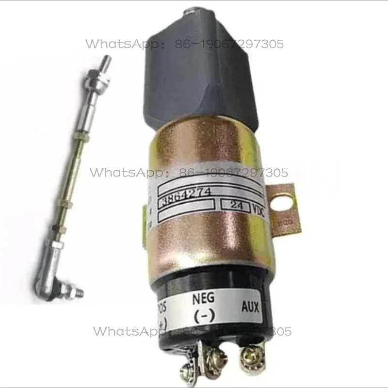 

24V Shutoff Stop Solenoid Valve 3864274 1751-2467U1B1S5A for R200 210 215 225-5-7 B5.9