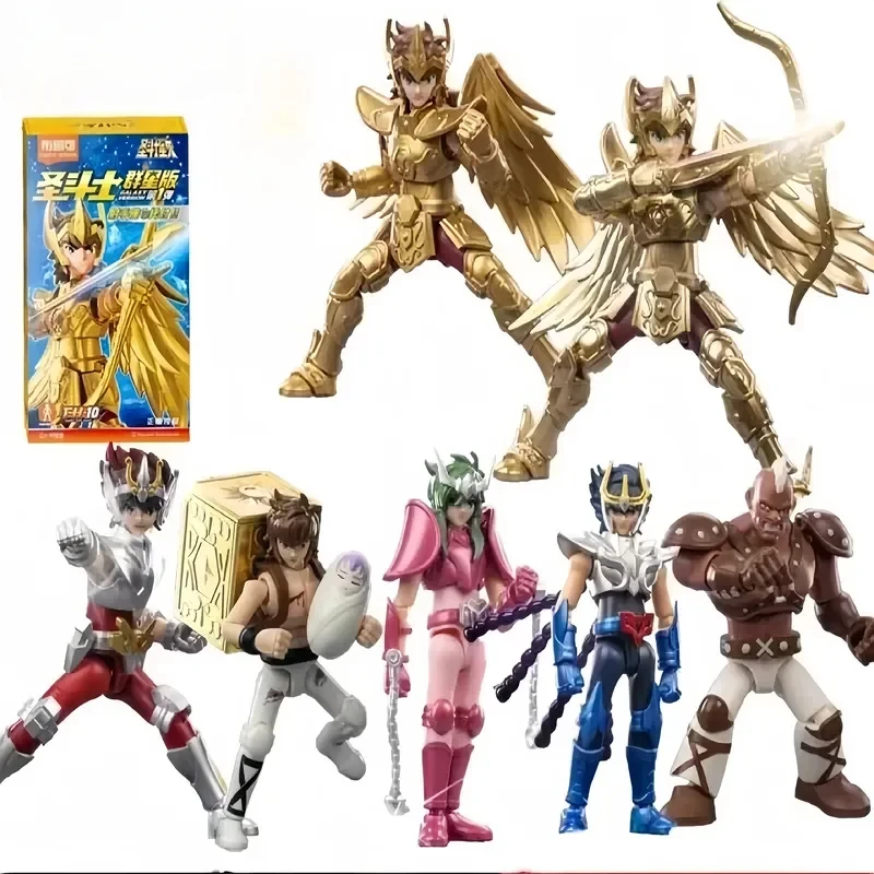 Saint Seiya Galaxy Version 01 Aiolos Shura Ikki Shun Jabu Marin نموذج مجمع صندوق أعمى ألعاب كتل مجموعة جولد سانت #1