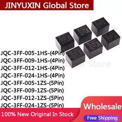 5Pcs JQC-3FF-005-1HS JQC-3FF-009-1HS JQC-3FF-012-1HS JQC-3FF-024-1HS 4Pin JQC 3FF 005  009 012 024 1ZS 5Pin IC in Stock