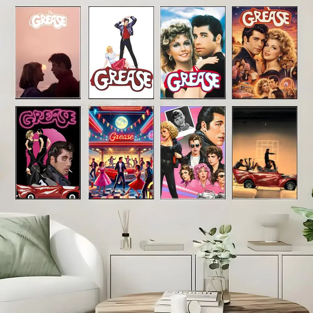 Vintage Movie G-GREASE Poster Crease Free Waterproof Durable All Space Wall Decor