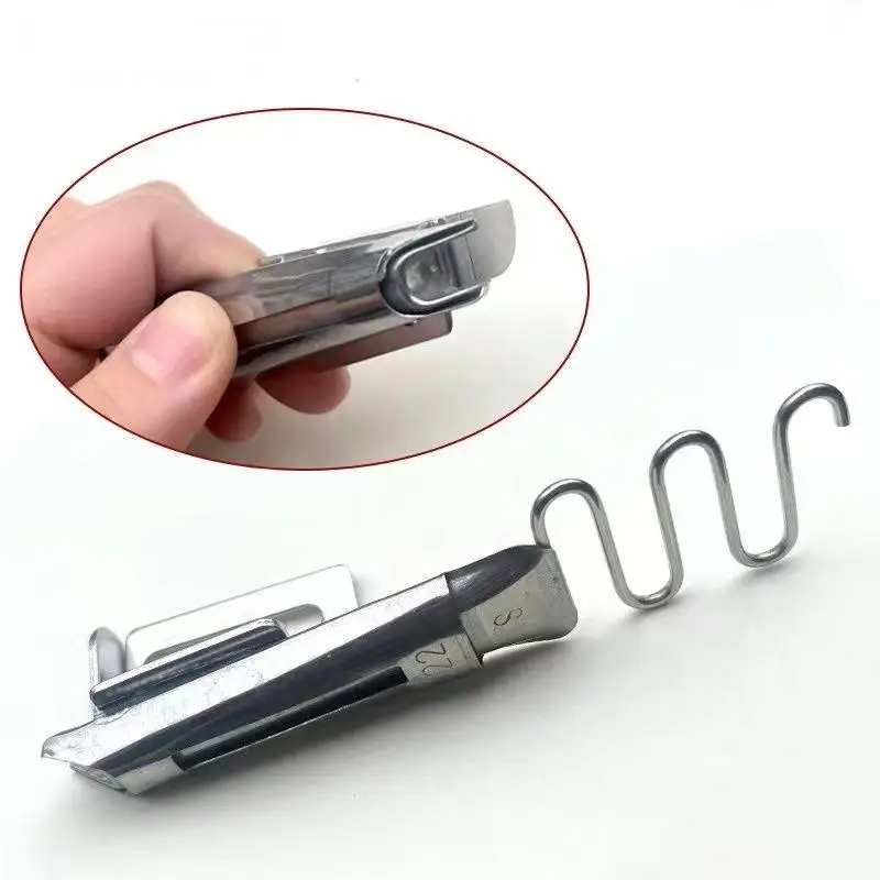 ماكينة خياطة متزامن سحب اسطوانة هيمينغ جهاز لتغليف الجلود ماكينة خياطة أدوات الموثق #3