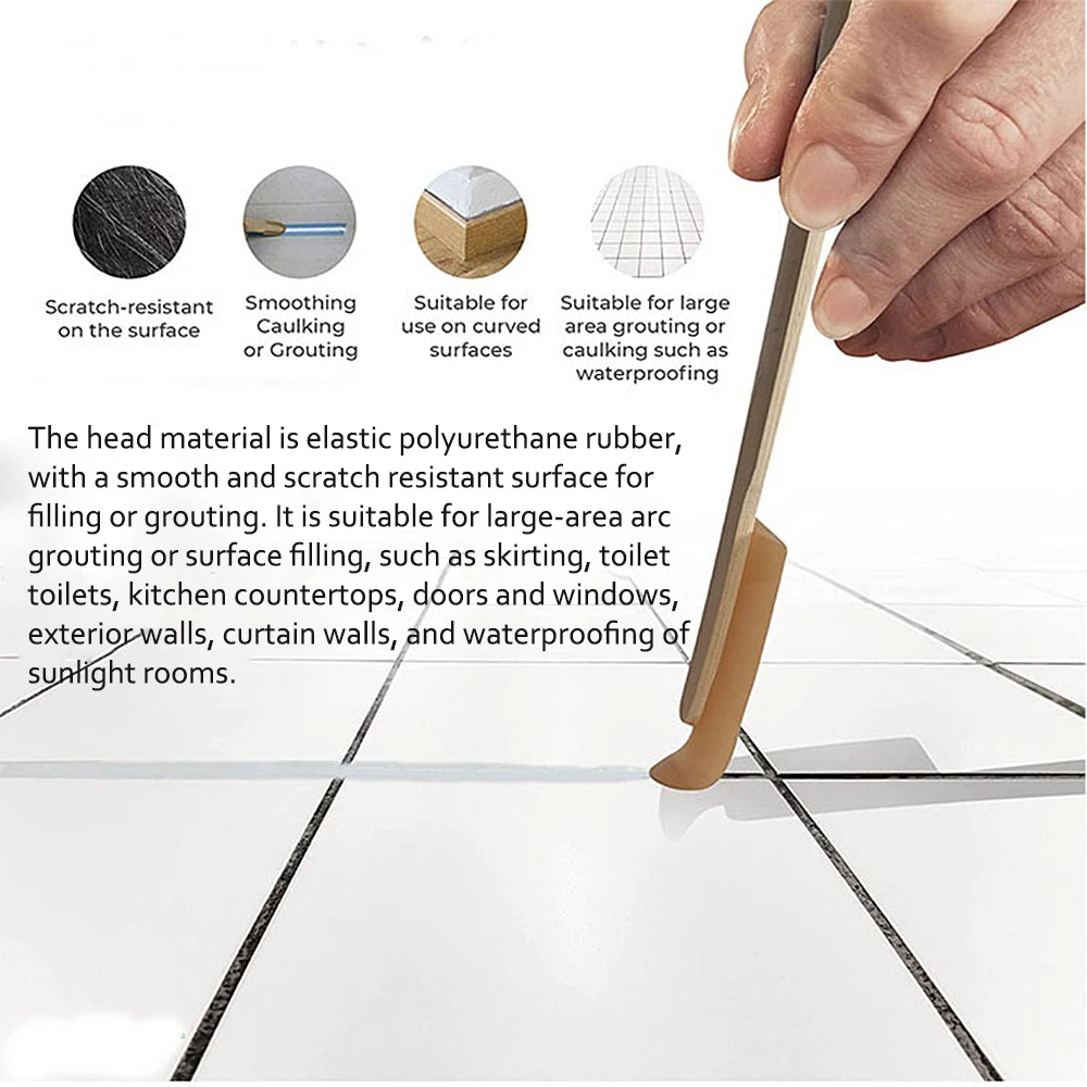 Dichtmittel-Glättwerkzeuge: Gummi-Kartuschenwerkzeug, Silikon-Dichtmittel-Glättwerkzeug, Verlängerte Gummi-Spachtel, Kartuschenwerkzeug – Detail 5