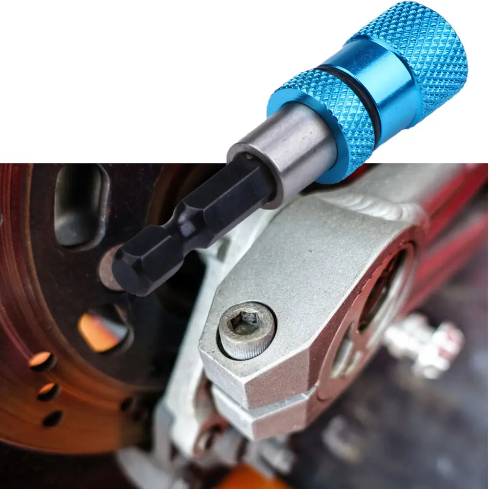 

2pcs Stainless Steel Hex Magnetic Bit Holder Extension Power Drill Socket Adapter Wear-Resistant Extension Bar For Electric