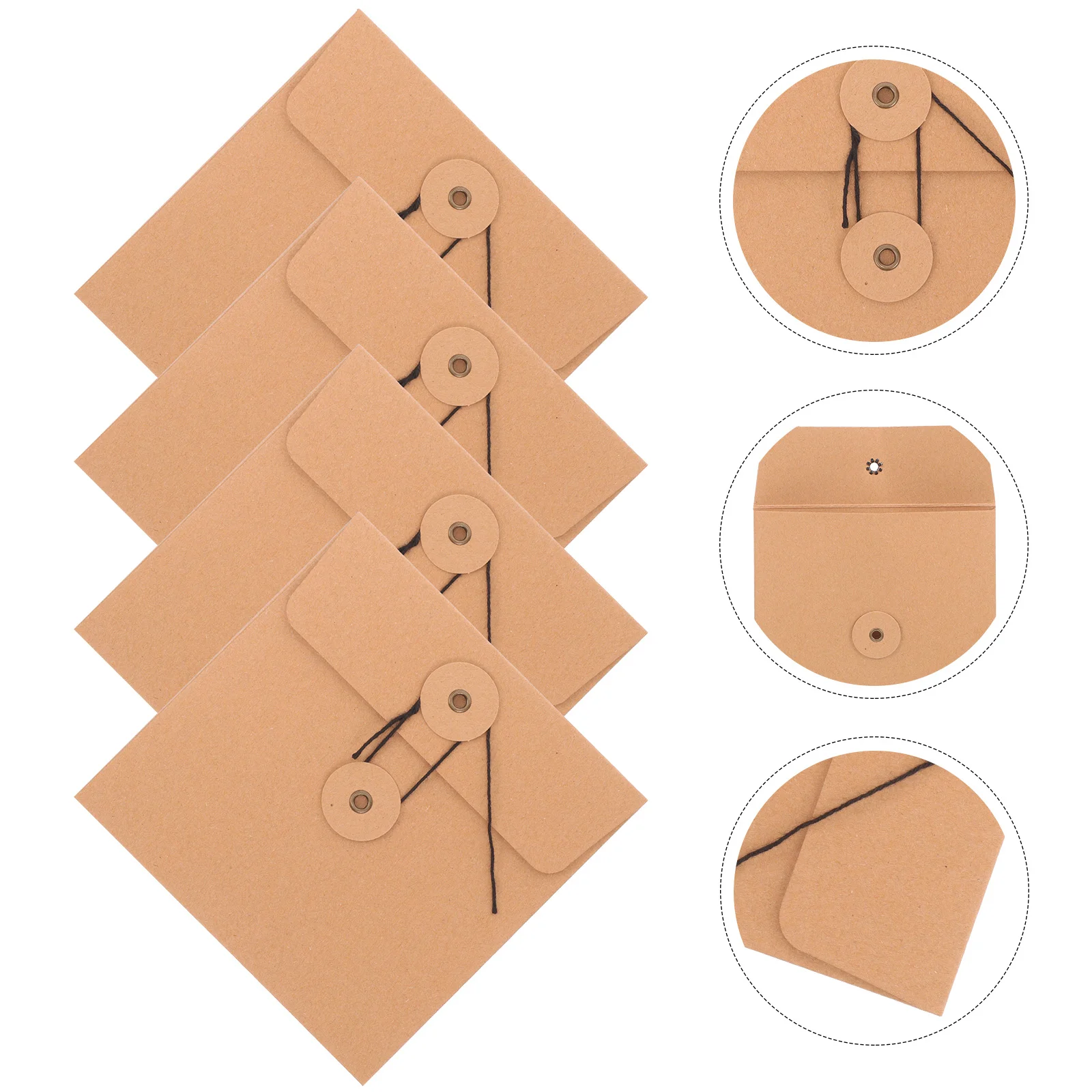 10 peças envelope kraft papel traseiro cd dvd suporte de armazenamento mailers envelopes mangas