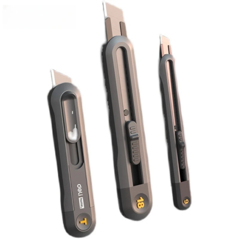 مقبض بلاستيكي ذاتي القفل، سكّين متعدّد الاستخدامات، سكين خلفي زنبركي، أداة فتح الصندوق الصغيرة المحمولة والمهنية