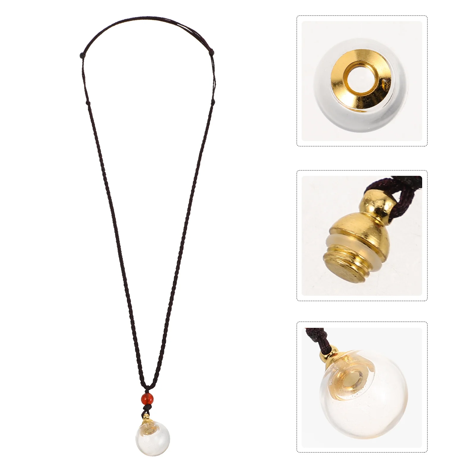 

Hollow Glass Ball Pendant Openable Transparent Hair Keepsake Necklace For Couples Lightweight Fashion Jewelry Gift