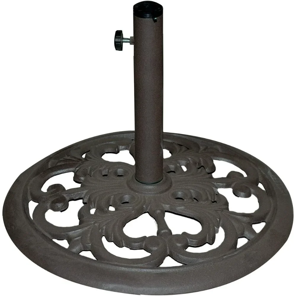 

30-Pound Bronze Powder-Coated Cast Iron Umbrella Stand