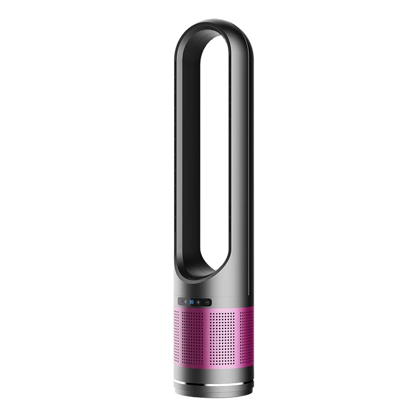 Ventilateur sans lame avec télécommande, synchronisation, air froid électrique, tour de surpoids, purification de la vitesse du vent au sol, muet au sol domestique