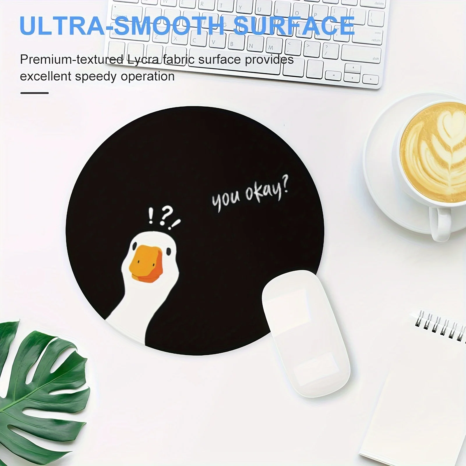 Ente rutschfestes Gummi-Mauspad für Büro, Mauspad, Set-Up, Laptop-Zubehör, Spielmatten, Schreibtischunterlage, Mauspad, Geschwindigkeitstischkissen