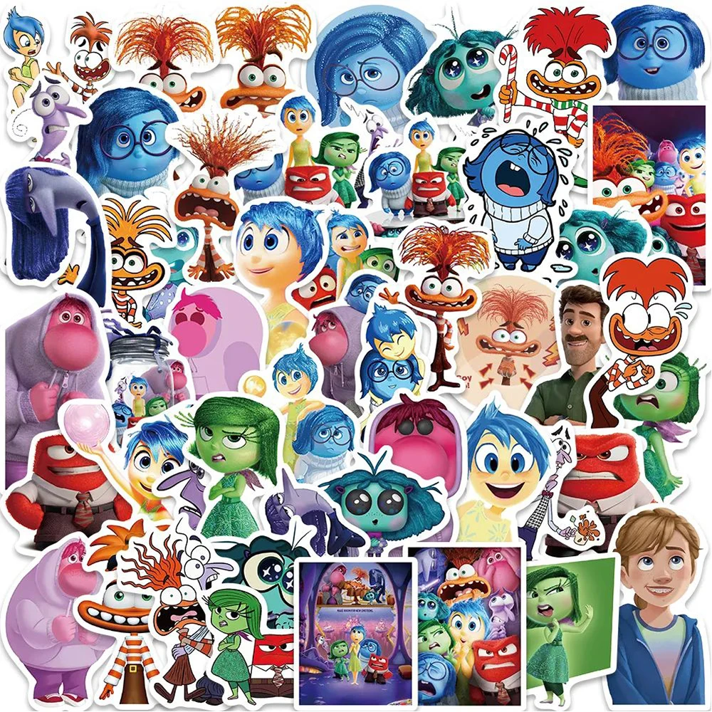 10/30/50PCS Disney Inside Out Cartoon Stickers Decal Cute Graffiti Notebook Phone Laptop Luggage DIY Waterproof Kids Sticker Toy