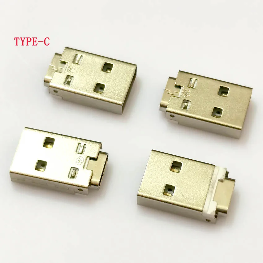 1-10PCS Type-C 3.1 Female to Double-sided USB Am Male Connector 2.0 Charging Version Adapter with PCB Board Inside