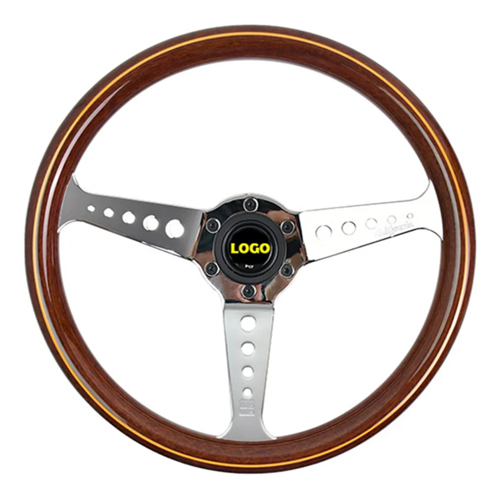 

JDM 14-дюймовый руль 350 мм, гоночный спортивный руль, нескользящий дизайн для винтажного стиля
