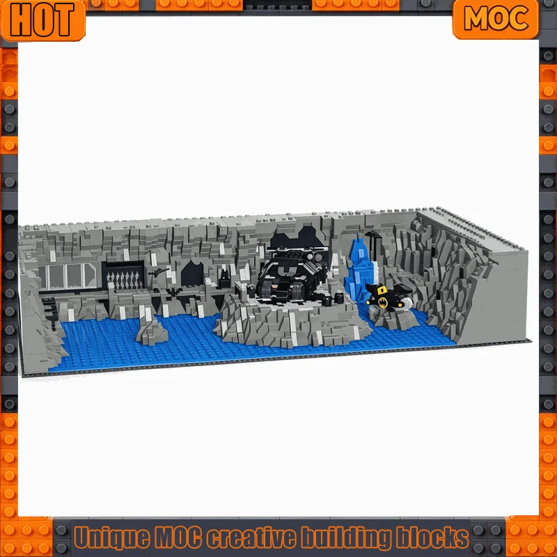 7276PCS Hidden Underground Cave Base Lair Rock Diorama Model Creative Building Blocks DIY Assembly Toy Collection Display Gift