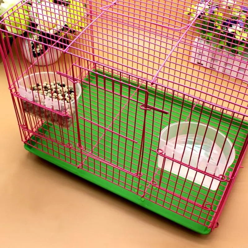 K3KD 5 PCS Bird Water Fooder bát đĩa nhựa cho lồng COLLE