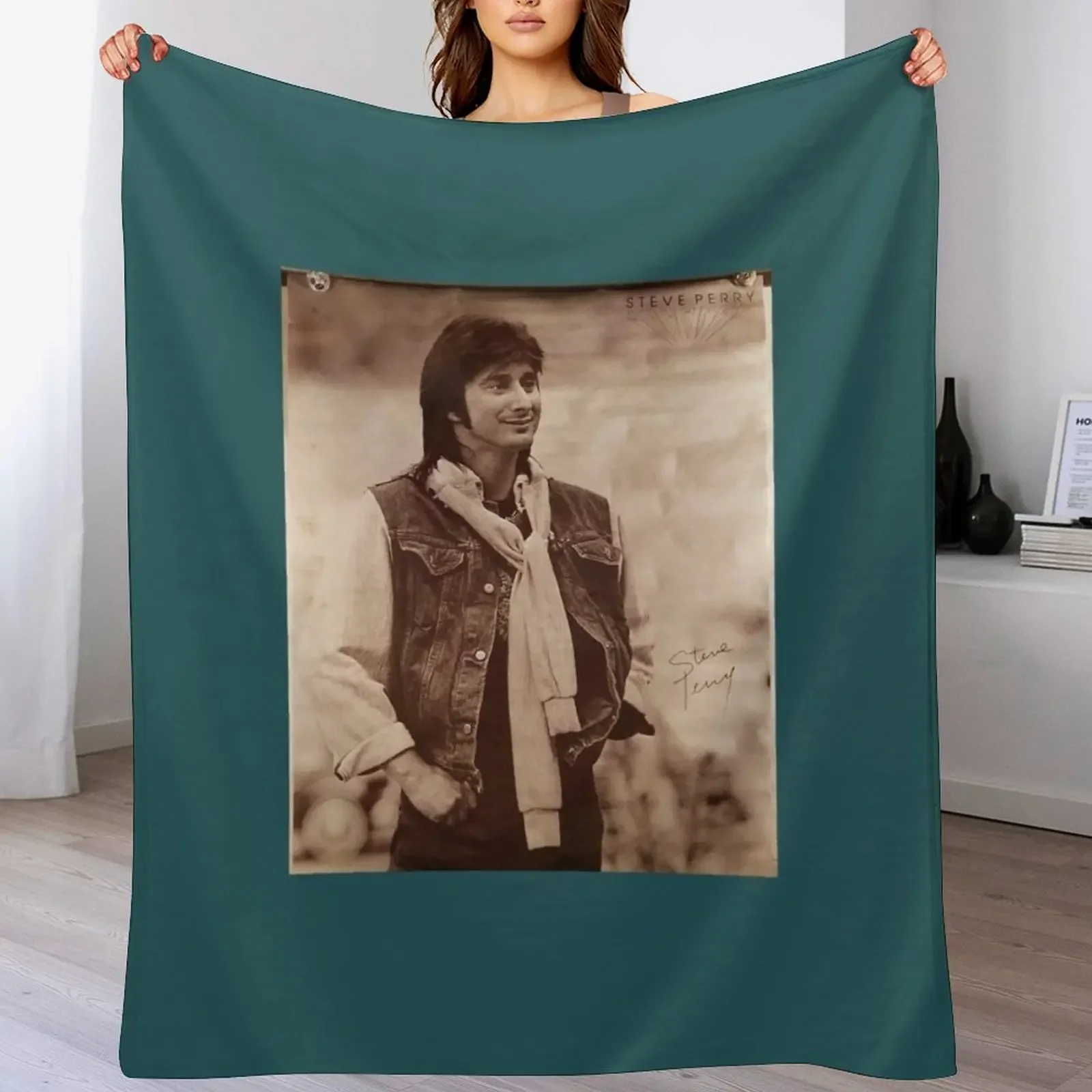 

Steve Perry Art Throw Blanket All Season Soft Lightweight Blanket for Home
