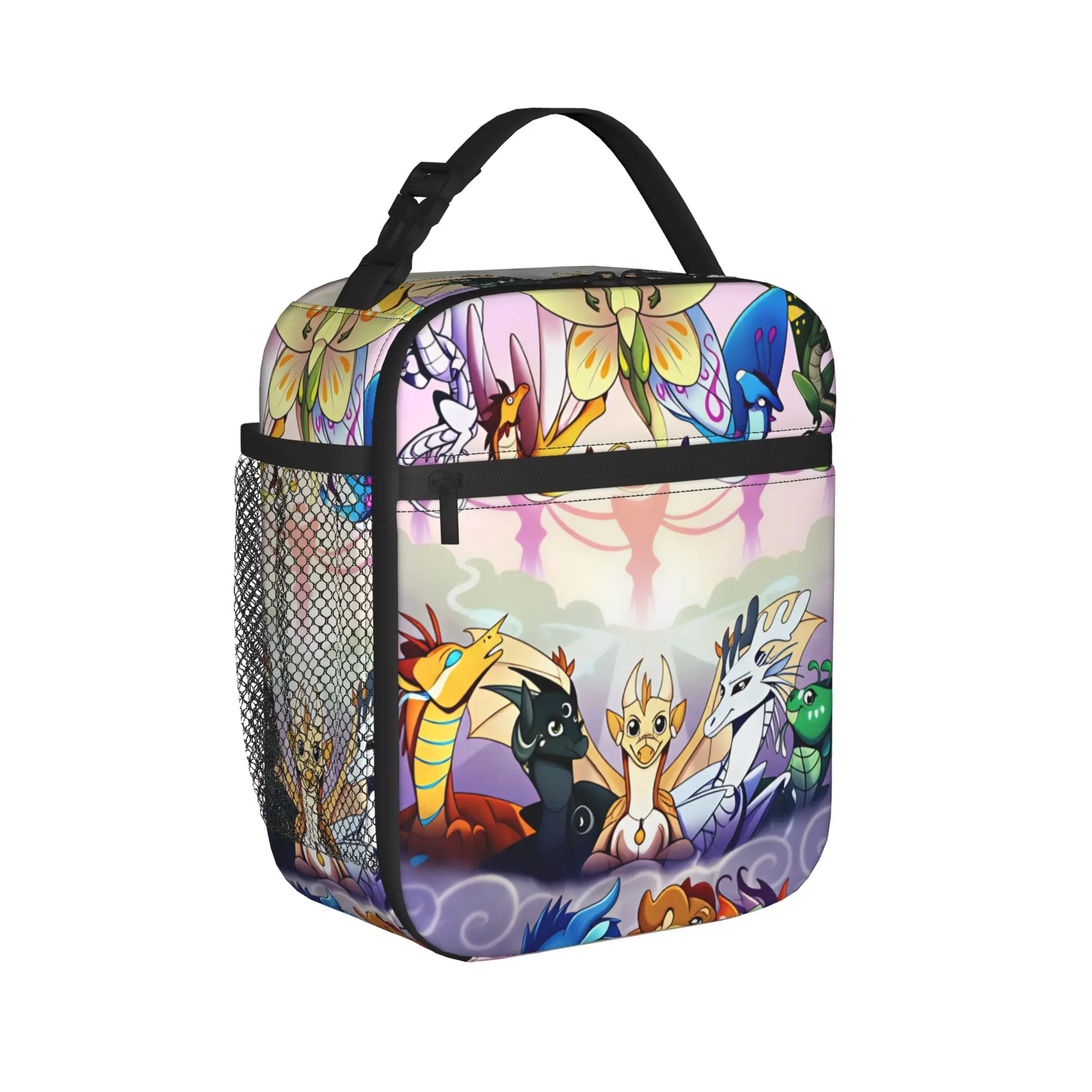 Wing Of Fire dragons Lunch Bag  Portable Lunch Box Child Picnic Graphic Design Cooler Bag Casual Oxford Tote Food Bags