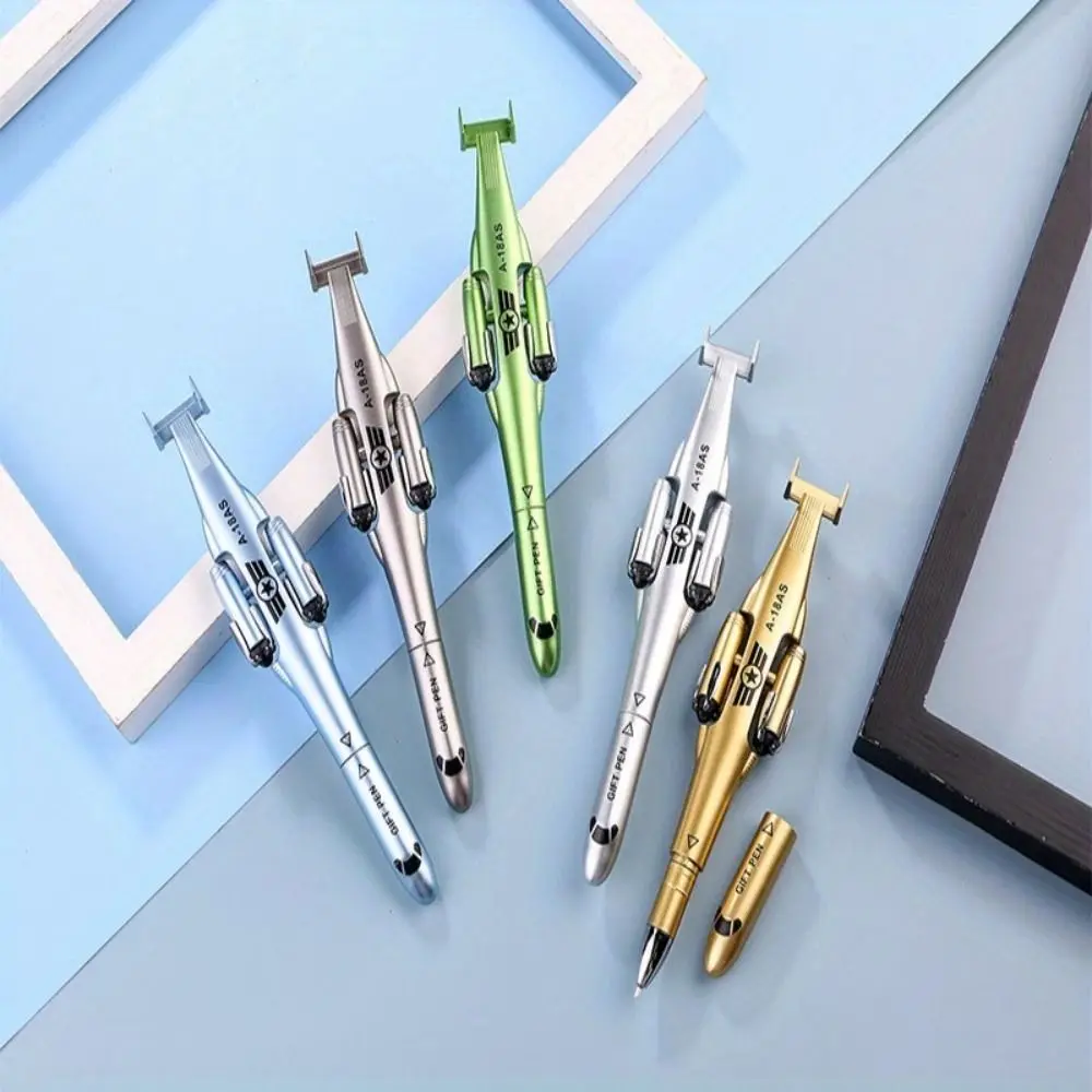 

Writing Supplies Aircraft Airplane Gel Pen Funny Rleaxing Deformation Toy Foldable Fashion Action Figure Pen Stationery