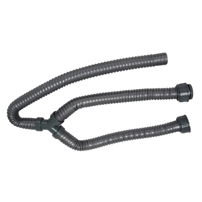 3.3Ft Washing Machine PVC Y Shaped Drain Discharge Hose Washer Pipe Connector
