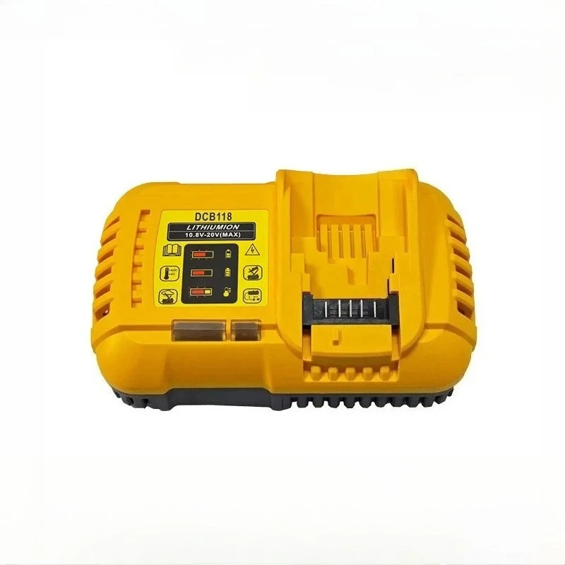 Battery Charger  for Dewalt DCB118 20V 6A Fast Charger Lithium Battery Electric Tools Electric Drill Fast Charger with Fan