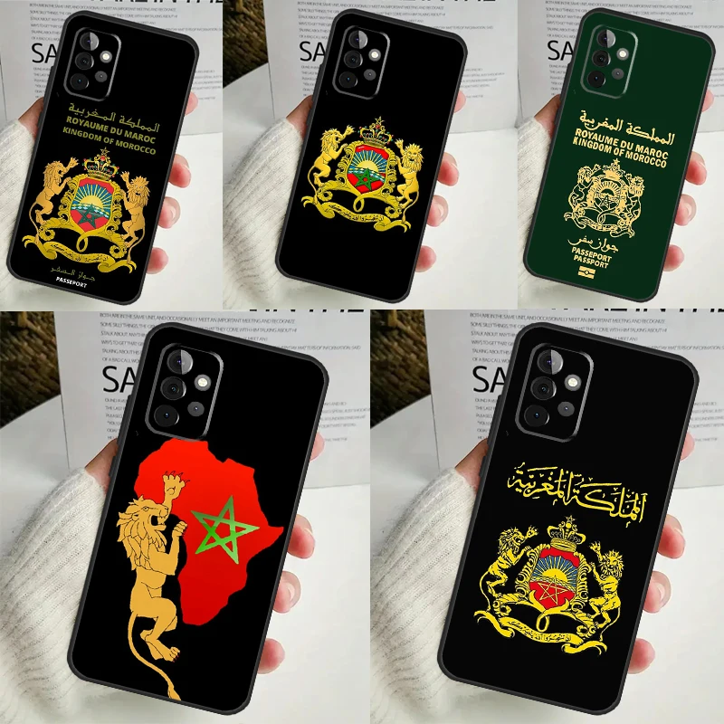 Maroc marroquino marroquino caso bandeira para samsung galaxy a55 a35 a25 a15 a51 a71 a12 a32 a52 a13 a33 a53 a14 a34 a54