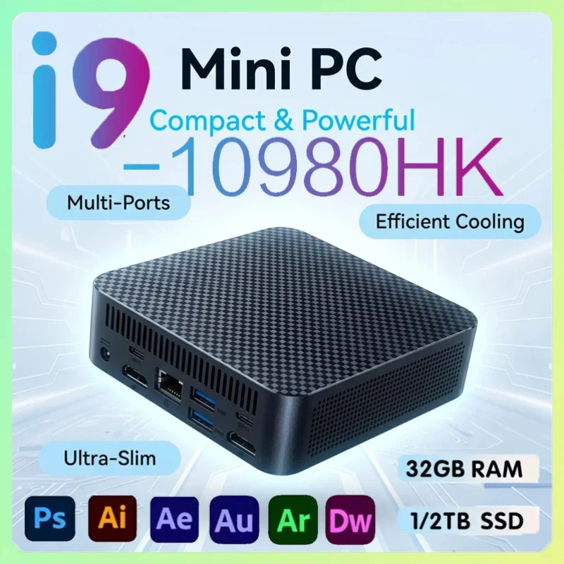 2026 Intel N150 Mini PC Intel 16GB 32GB RAM Pocket Desktop PC 1TB 2TB SSD WiFi6 4KHD Gaming Computer