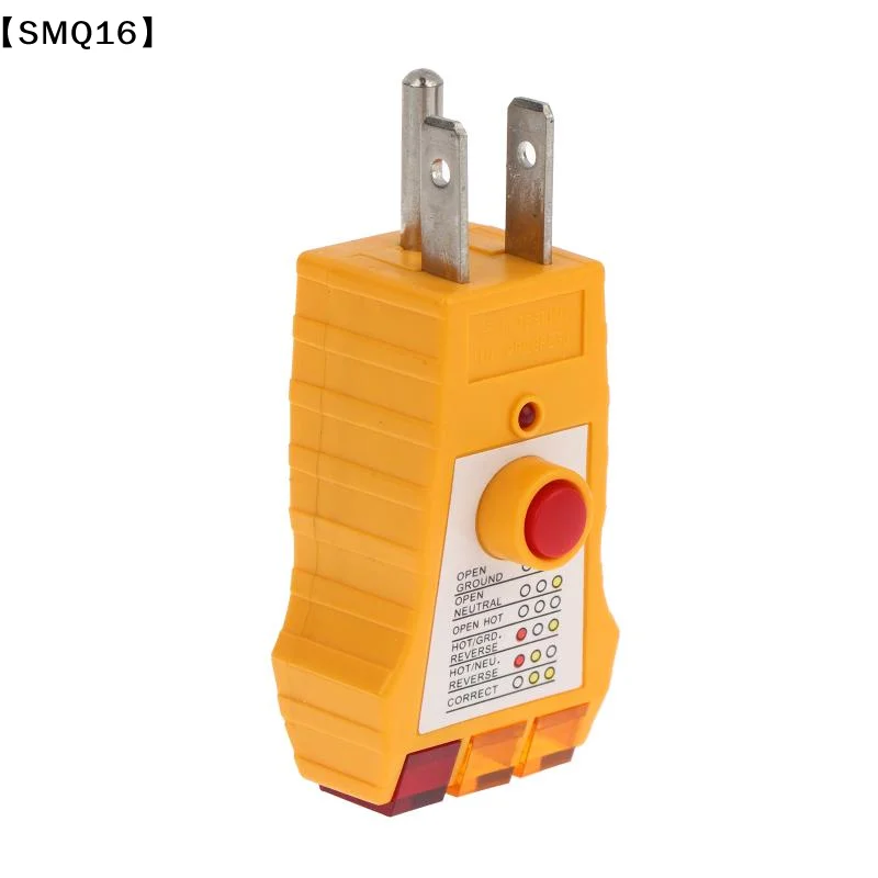 Compact Design Electrical Fault Detector Comprehensive Wiring Check GFCI Detection Outlet 3Pin Circuit Tester Checking【SMQ】