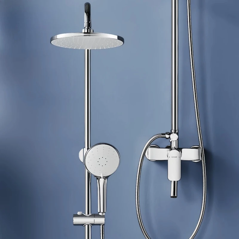

Handheld shower set, single handle ceramic spool, modern design, 5-year warranty for bathrooms