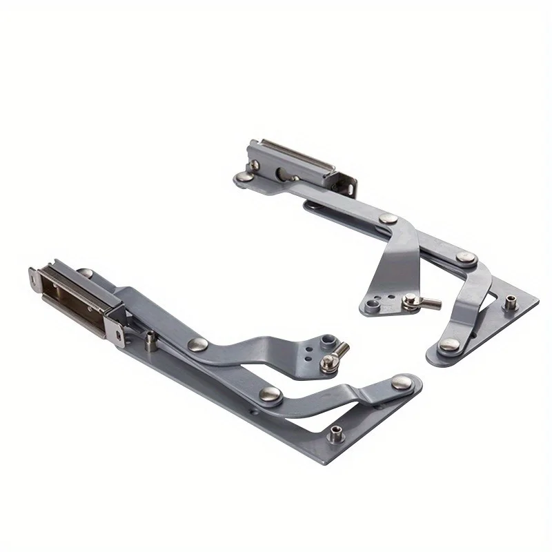 1 Set Folding Lift-Desk Bracket with Pneumatic Buffer - Slide Support Hinge for Cabinets (Fits Widths 24'-36')
