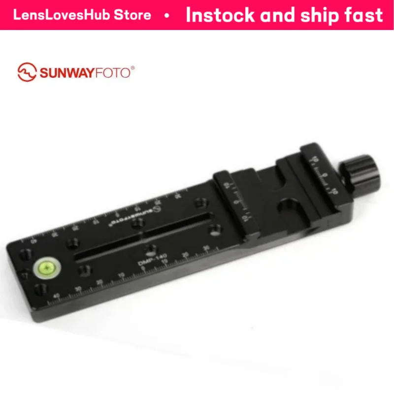 SUNWAYFOTO DMP-140R Professional Nodal Rail, 140mm Slide Rail for Panoramic & Macro Photography, Precision CNC Machined, Arca-Ty