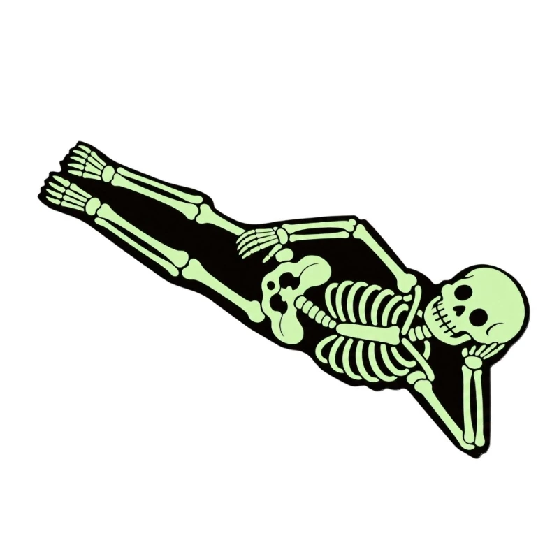 Fluorescent Skeletal Figure Decoration in PVC for Refrigerators and Other Suitable Household Display Locations J0MC