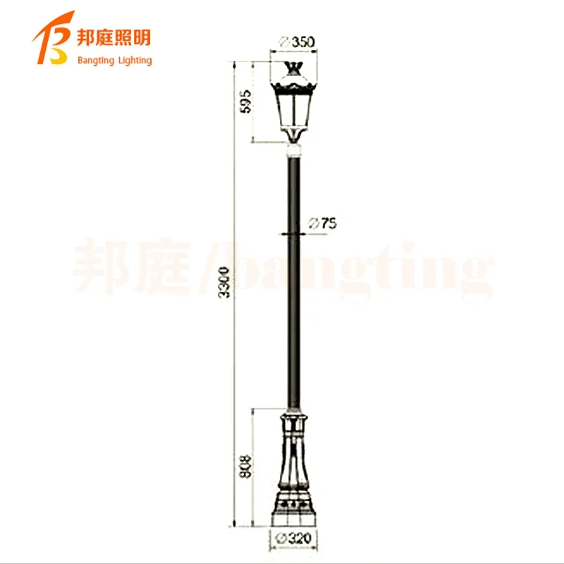 European style outdoor wall lamp waterproof garden lamp villa simple corridor balcony aisle wall lamp