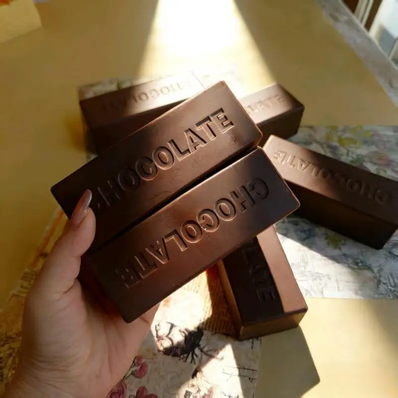 Simulated Chocolate Stick  Pinch Toy Soft Stress Relief Chocolate Fidget Slow Rebound Gentle Squeezing Pinch Gift