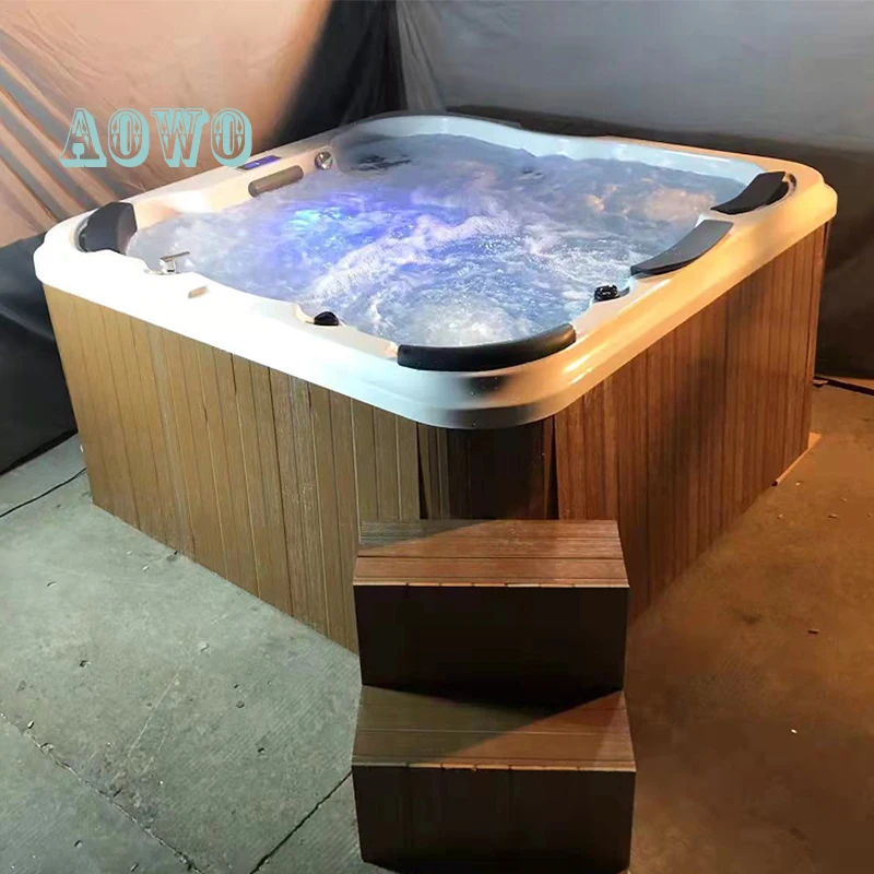 Creative Jakuzzi Design 6 Person Spa Outdoor Bathtub Hydromassage air Bubble Yacuzzi Tub Bath Foshan Yakusi
