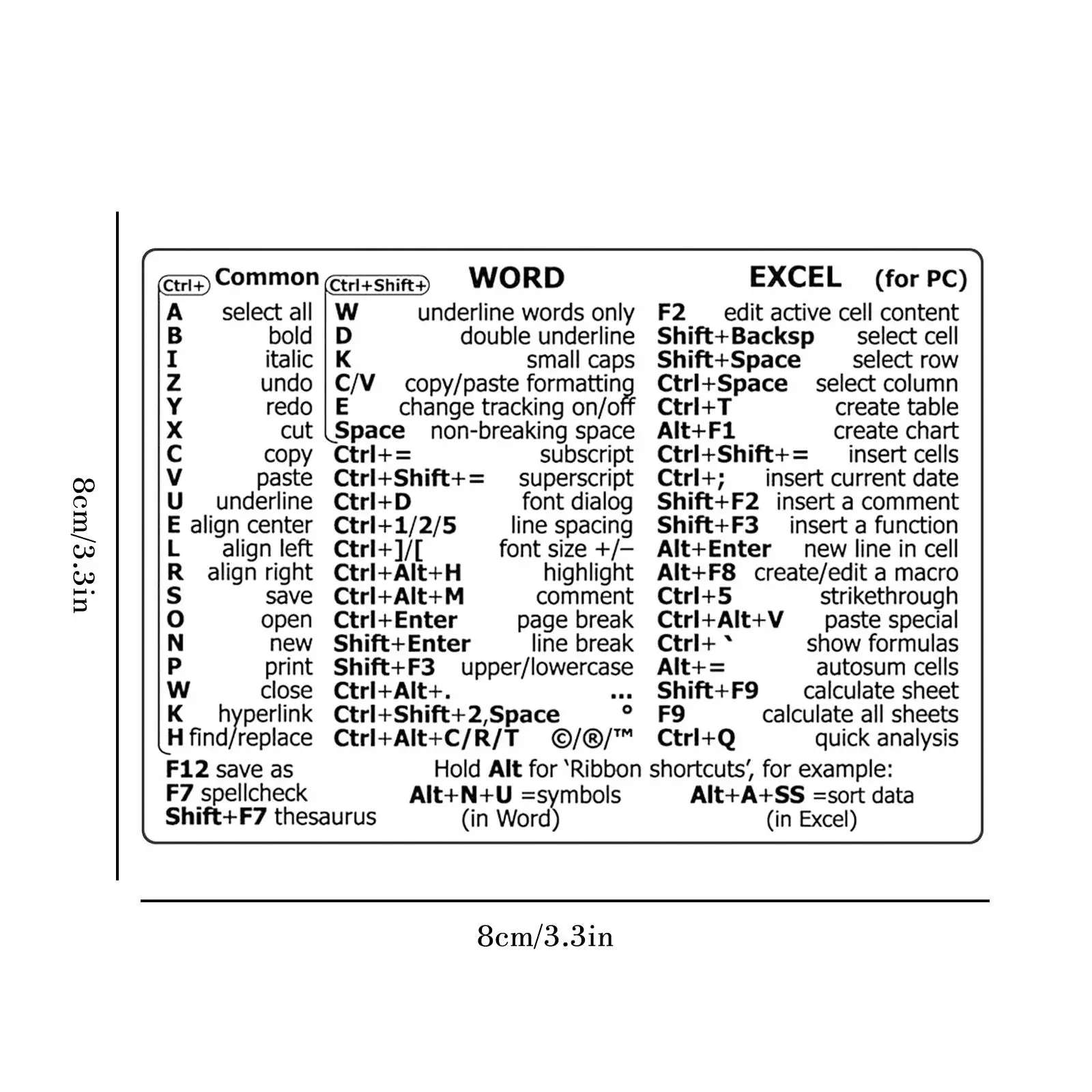 Windows PC Reference Keyboard Shortcut Sticker Adhesive For PC Laptop Desktop Office Work Efficiently Supplies Dropshipping Hot!