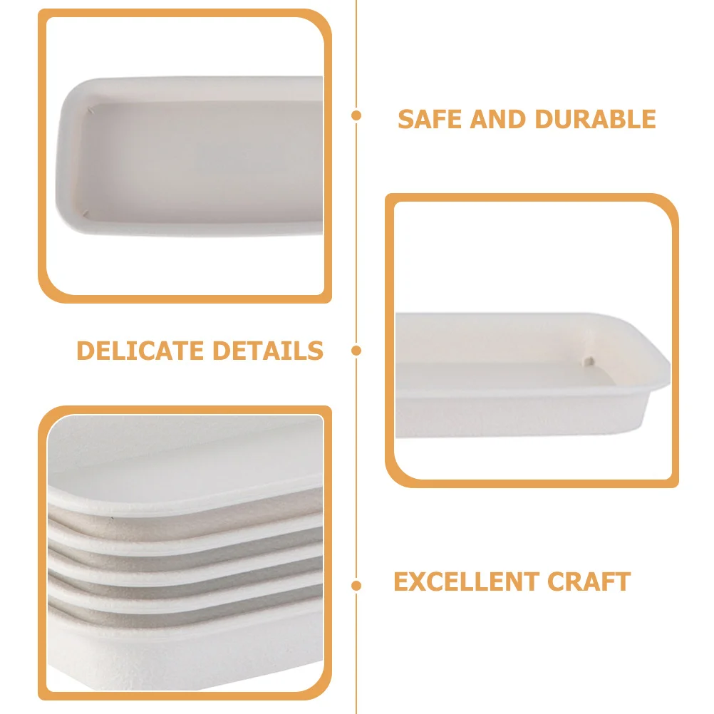 

8pcs Rectangular Plant Saucer Waterproof Flower Pot Tray For Indoor Outdoor Drainage Trays For Plants Houseplant Drip Tray