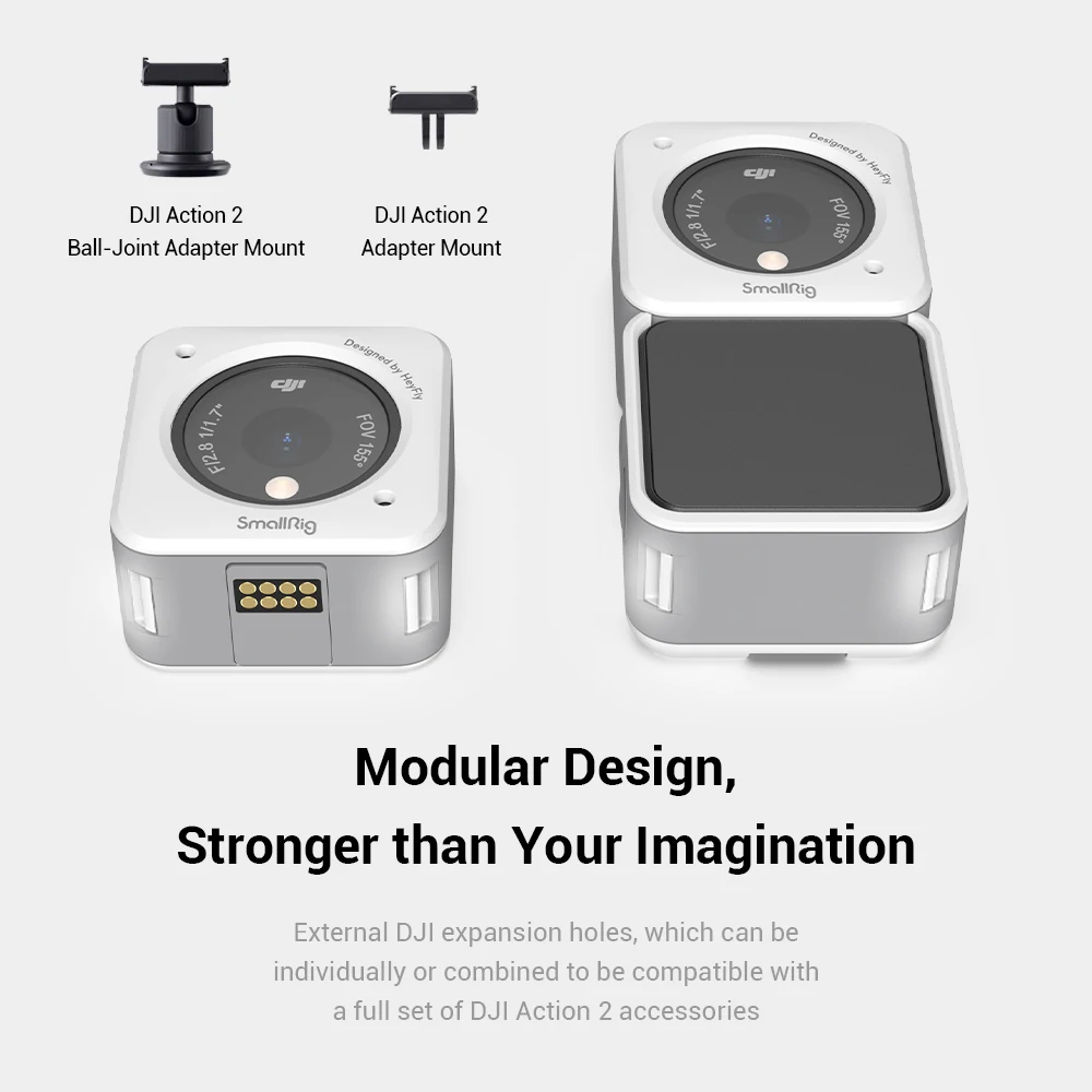 SmallRig Case For DJI Action 2 Magnetic Anti-scratch Anti-drop Anti-slip Insulation Formfitting Suits multiple Scenes 3627