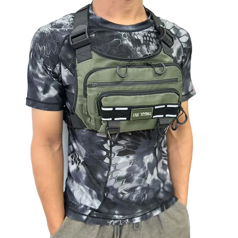 الصيد الدراجات حقيبة الثدي التكتيكية حقيبة الثدي التصوير الوظيفي حزمة الثدي ركاب متعددة الوظائف في الهواء الطلق رسول