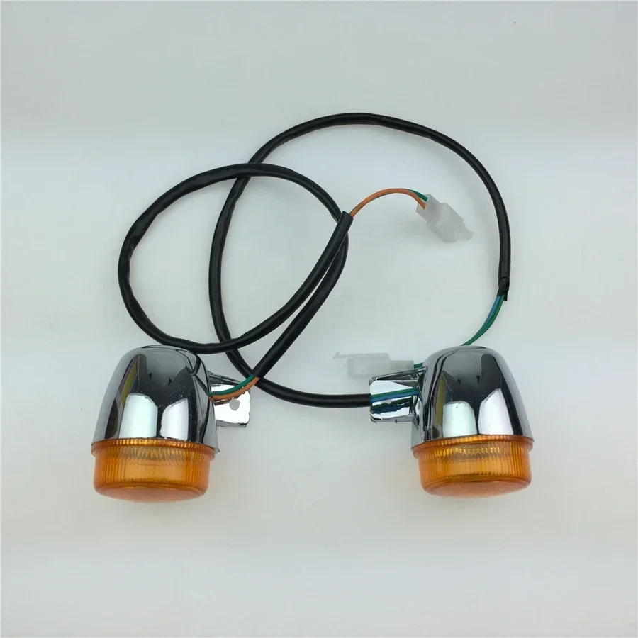 Electric car turn signal motorcycle front lights in front of left and right turn a pair of electroplating color 12V