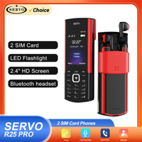 SERVO R25 PRO 2G Feature Mobile Phone Bluetooth Dial Call Recorder Blacklist 2.4\