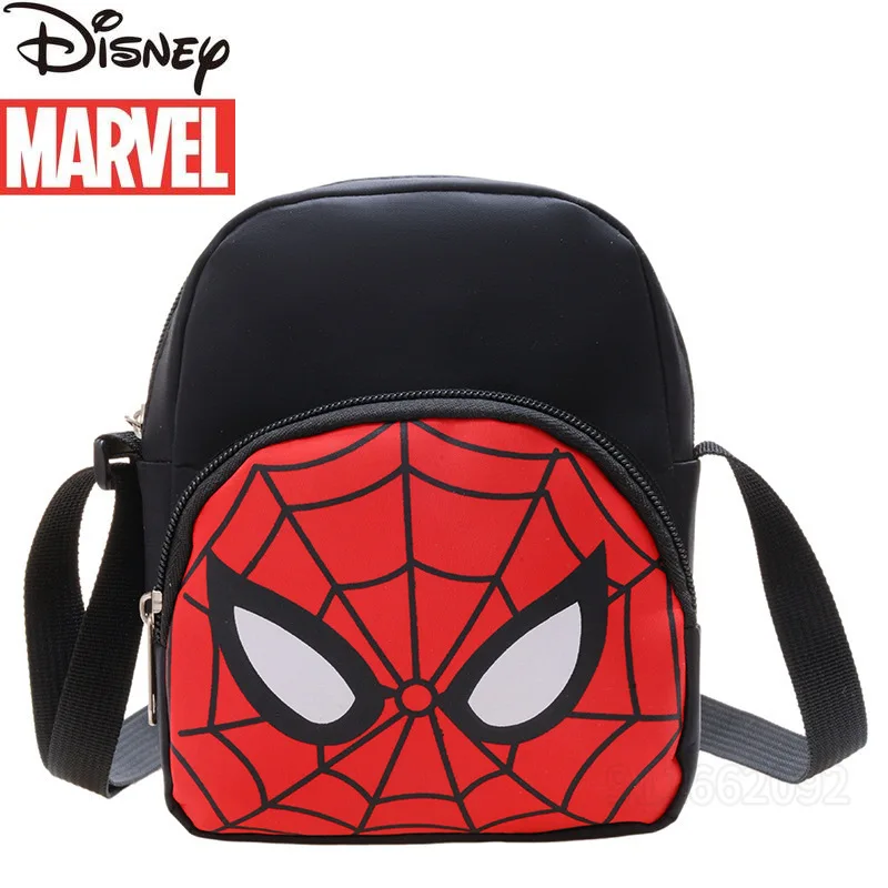 Disney Spider-Man New Children's Shoulder Oblique Bag Cartoon Fashion Boys' Waist Bag Large Capacity Children's Shoulder Bag