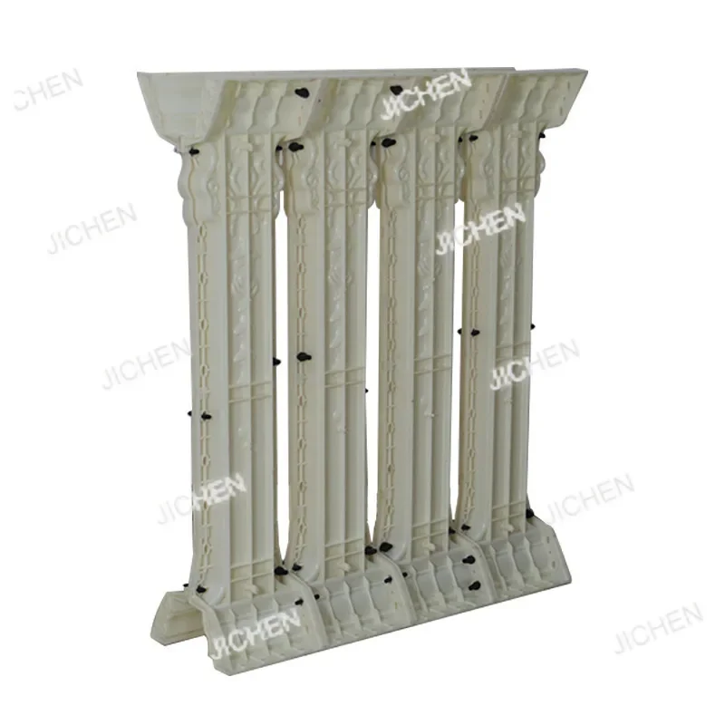 ZQ European Style Cast-in-place Roman Column Mold Cement Railing Fence Orchid Vase Balcony Guardrail Building Template