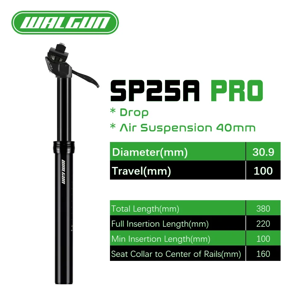 SP25A Pro Handmatige Controle 27.2 30.9 31.6 Fiets Dropper Zadelpen met Vering MTB Road Fiets Zadelpen Reizen 100 125 150 170