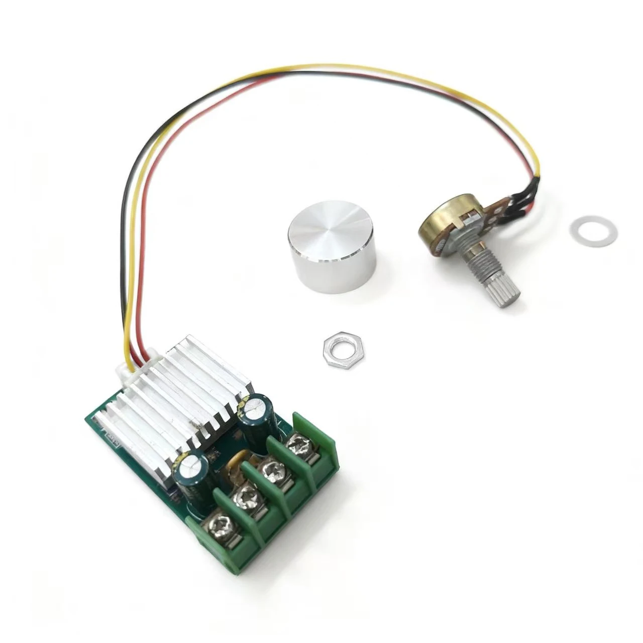  وحدة منظم سرعة المحرك مع مقياس الجهد القابل للتعديل تيار مستمر 12 فولت وحدة التحكم في التعتيم بدون خطوات وحدة التحكم في سرعة المحرك #2