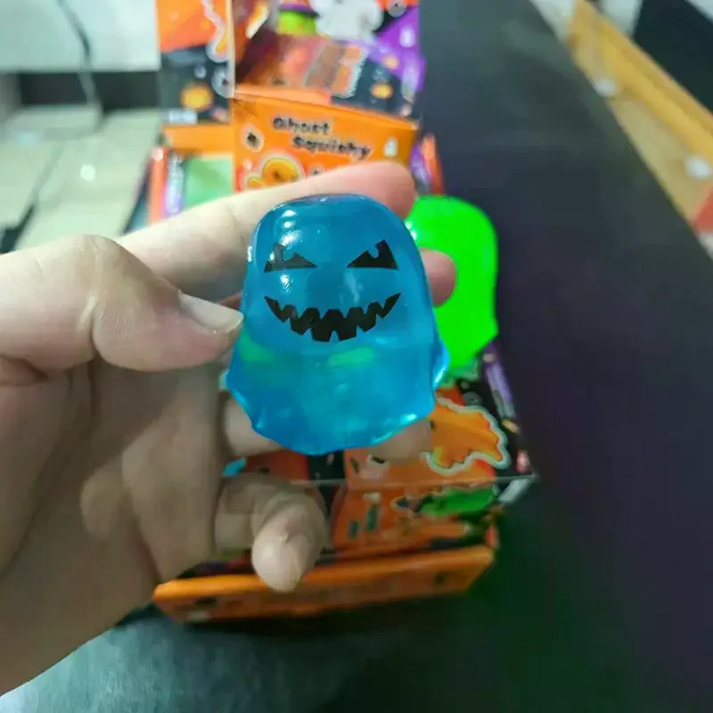 Halloween Squeeze Stress Ball Mini Fidget Sensory Toy Portable Anxiety Relief for Travel Commute Stress Reducer