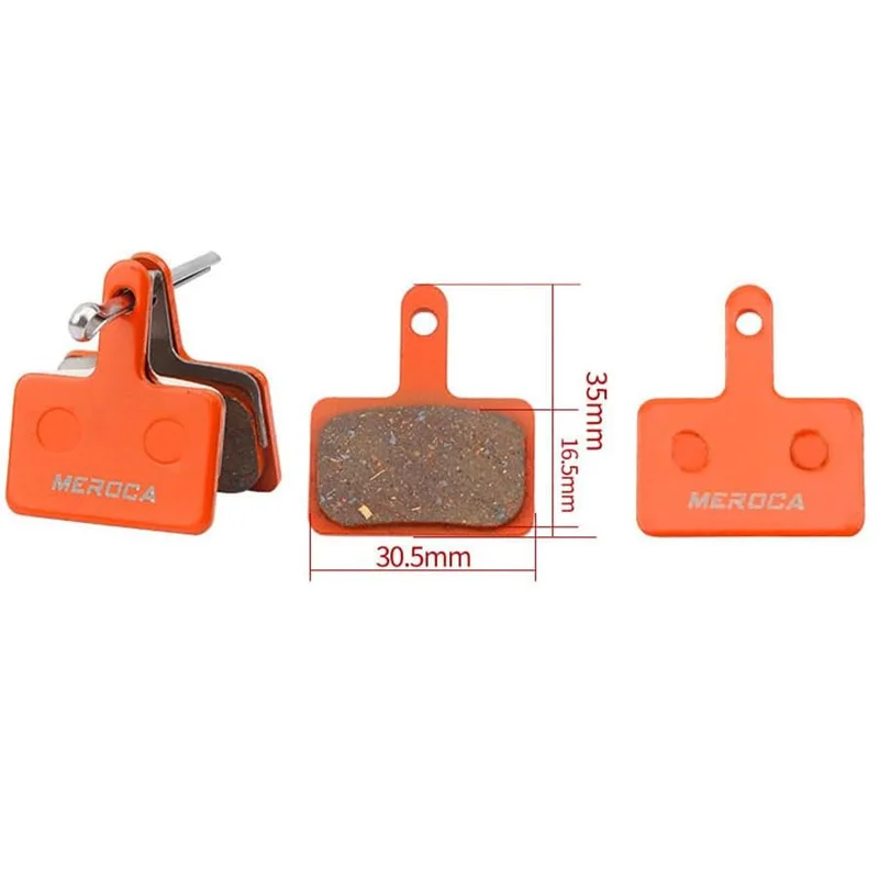 MEROCA Bicycle Resin Brake Pads Wear-resistant braking strong MTB Generation Drive M315 446 xt BB5 and other universal rim disc